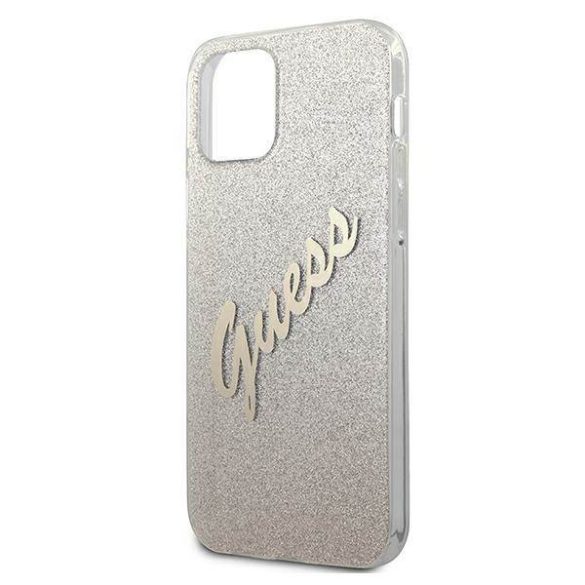 Guess GUHCP12SPCUGLSGO iPhone 12 mini 5,4" arany csillogó színátmenetes Script keménytok