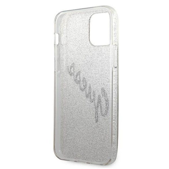 Guess GUHCP12SPCUGLSGO iPhone 12 mini 5,4" arany csillogó színátmenetes Script keménytok