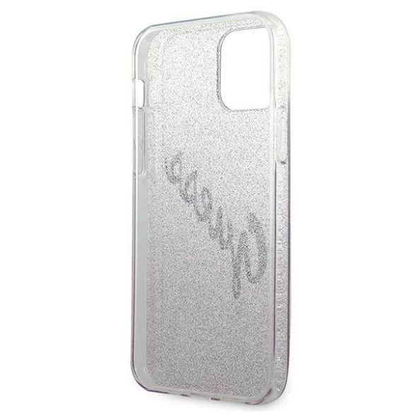 Guess GUHCP12SPCUGLSPI iPhone 12 mini 5,4" rózsaszín csillogó színátmenetes Script keménytok