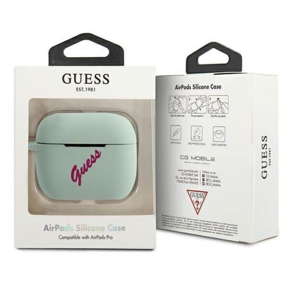 Guess GUACAPLSVSBF AirPods Pro világos kék Vintage tok