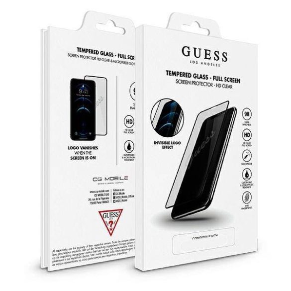 Guess Edzett üveg GUSPP12SSLTR iPhone 12 mini 5,4" Vintage Magic Logo képernyővédő fólia