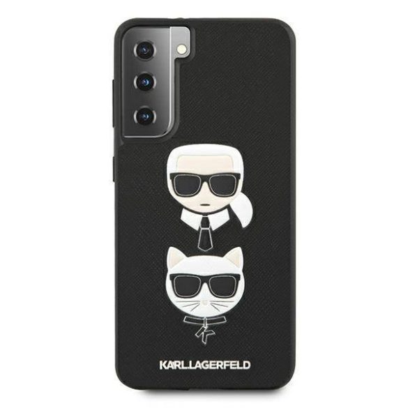 Karl Lagerfeld KLHCS21MSAKICKCBK S21+ G996 fekete keménytok Saffiano ikonikus Karl&Choupette fej