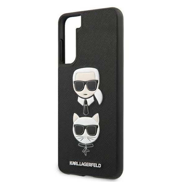 Karl Lagerfeld KLHCS21MSAKICKCBK S21+ G996 fekete keménytok Saffiano ikonikus Karl&Choupette fej