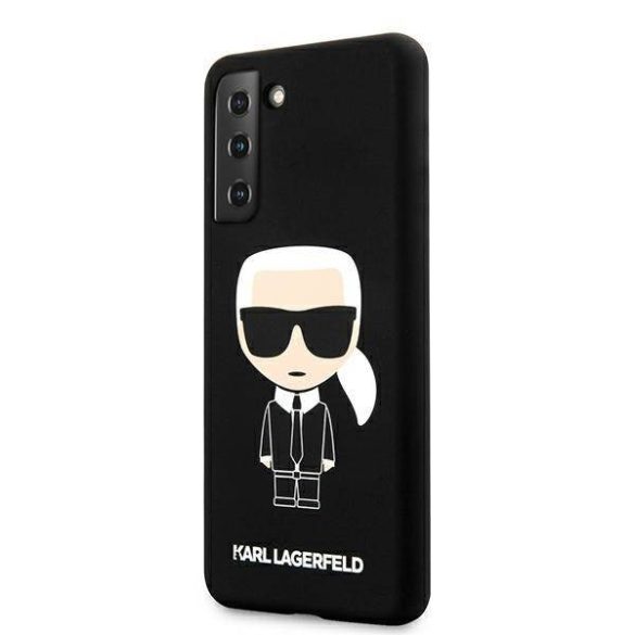 Karl Lagerfeld KLHCS21MSLFKBK S21+ G996 fekete szilikon ikonikus keménytok