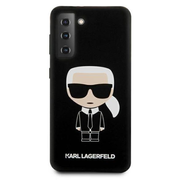 Karl Lagerfeld KLHCS21MSLFKBK S21+ G996 fekete szilikon ikonikus keménytok