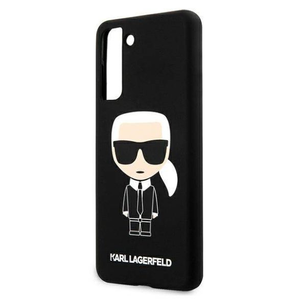 Karl Lagerfeld KLHCS21MSLFKBK S21+ G996 fekete szilikon ikonikus keménytok