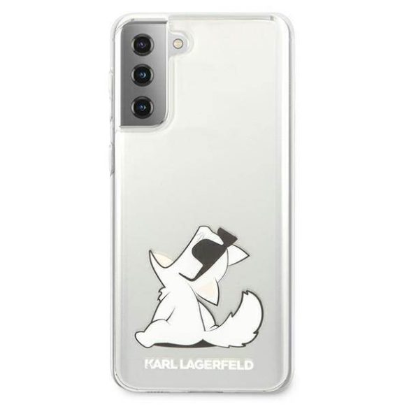 Karl Lagerfeld KLHCS21MCFNRC S21+ G996 átlátszó Choupette Fun keménytok