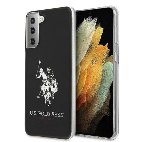 US Polo USHCS21MTPUHRBK S21+ G996 fekete fényes nagy logós tok