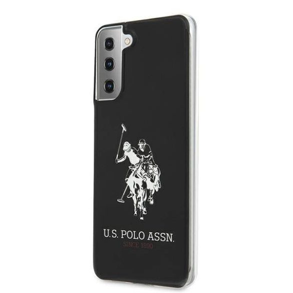 US Polo USHCS21MTPUHRBK S21+ G996 fekete fényes nagy logós tok