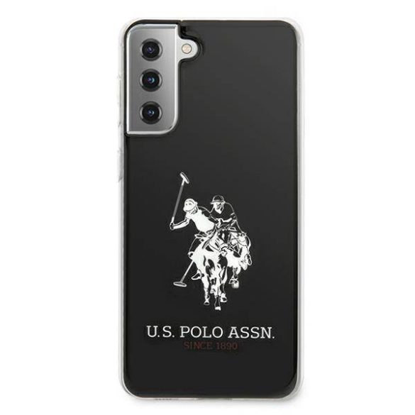 US Polo USHCS21MTPUHRBK S21+ G996 fekete fényes nagy logós tok