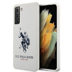 US Polo USHCS21SSLHRWHH S21 G991 fehér szilikon logós tok