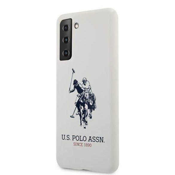 US Polo USHCS21SSLHRWHH S21 G991 fehér szilikon logós tok