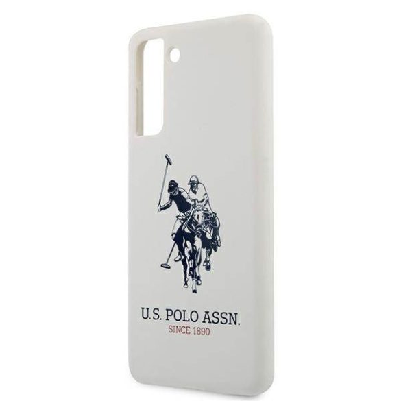 US Polo USHCS21SSLHRWHH S21 G991 fehér szilikon logós tok