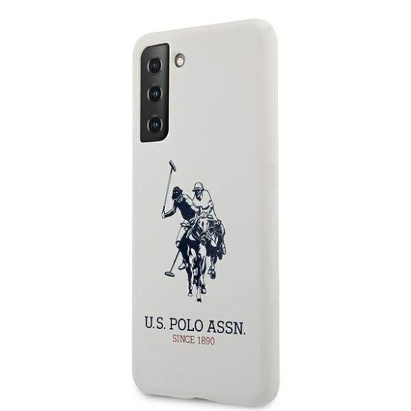 US Polo USHCS21MSLHRWHH S21+ G996 fehér szilikon logós tok