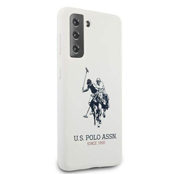 US Polo USHCS21MSLHRWHH S21+ G996 fehér szilikon logós tok
