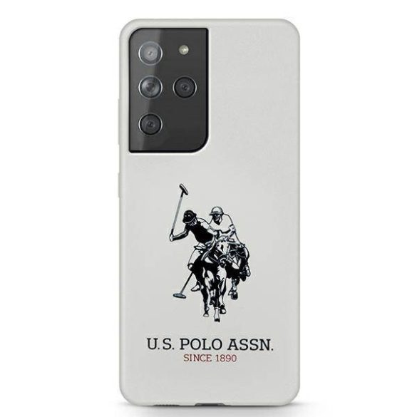 US Polo USHCS21LSLHRWHH S21 Ultra G998 fehér szilikon logós tok