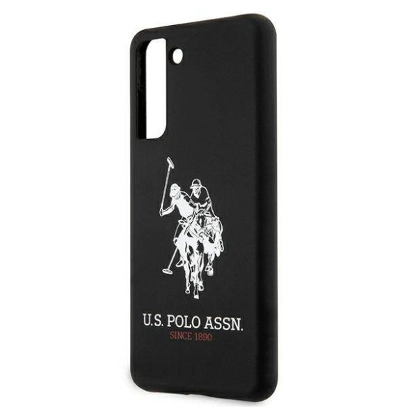 US Polo USHCS21MSLHRBK S21+ G996 fekete szilikon logós tok