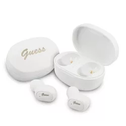   Guess Bluetooth fülhallgató GUTWST30WH TWS + dokkolóállomás fehér