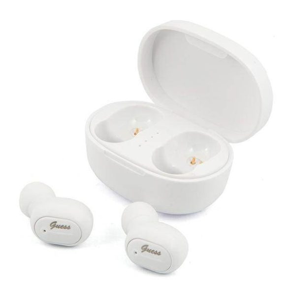 Guess Bluetooth fülhallgató GUTWST30WH TWS + dokkolóállomás fehér