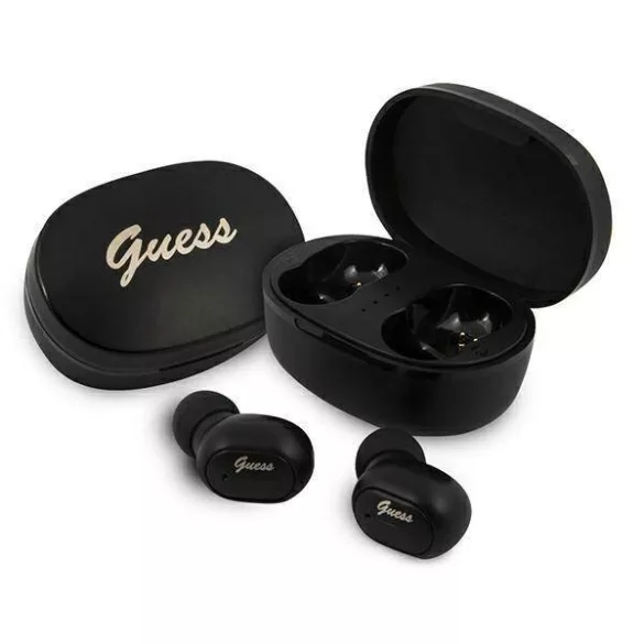 Guess Bluetooth fülhallgató GUTWST30BK TWS + dokkolóállomás fekete