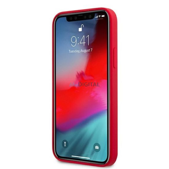 Karl Lagerfeld KLHCP12MSLKLRE Silicone Stack Logo tok iPhone 12/12 Pro - piros