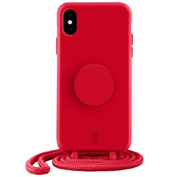 Etui JE PopGrip iPhone X/XS piros 30016 (Just Elegance) tok