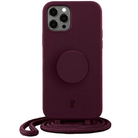 Etui JE PopGrip iPhone 12/12 Pro 6,1" klasszikus bor 30033 (Just Elegance) tok