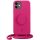 Etui JE PopGrip iPhone 11/Xr 6,1" rózsaszín/orchidea virág 30045 (Just Elegance) tok