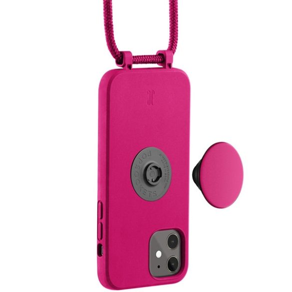 Etui JE PopGrip iPhone 11/Xr 6,1" rózsaszín/orchidea virág 30045 (Just Elegance) tok