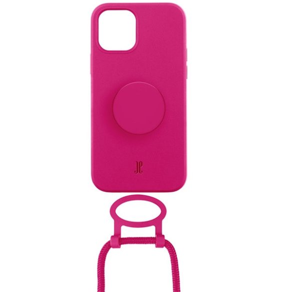 Etui JE PopGrip iPhone 11/Xr 6,1" rózsaszín/orchidea virág 30045 (Just Elegance) tok