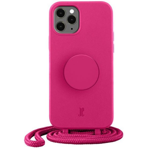 Etui JE PopGrip iPhone 11 Pro 5,8" rózsaszín/orchidea virág 30051 (Just Elegance) tok