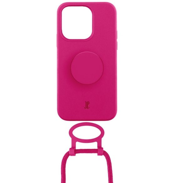 Etui JE PopGrip iPhone 13 Pro 6,1" rózsaszín/orchidea virág 30072 (Just Elegance) tok