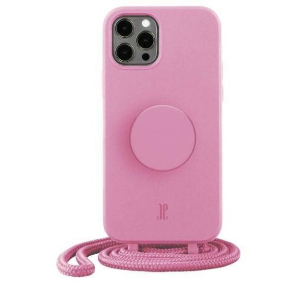 Tok JE PopGrip iPhone 12 Pro Max 6,7" pasztell rózsaszín 30162 (Just Elegance) tok