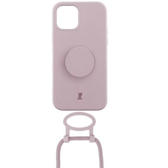 Tok JE PopGrip iPhone 12 Pro Max 6,7" virágos rózsaszín 30184 (Just Elegance) tok
