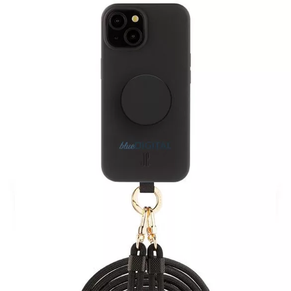 Just Elegance PopGrip tok iPhone 15 - fekete