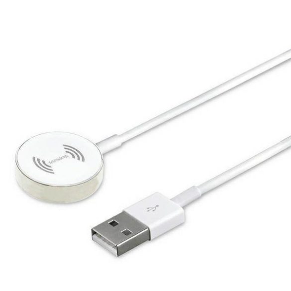 4smarts indukciós töltő VoltBeam Mini Apple Watch 1-8/SE 1m kábellel USB-A 2.5W fehér