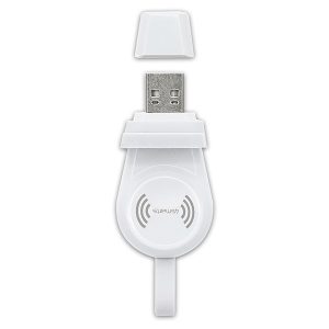 4smarts VoltBeam mini induktív töltő Apple Watch 1-8/SE-hoz 1m-es USB-A kábellel 2.5W - fehér