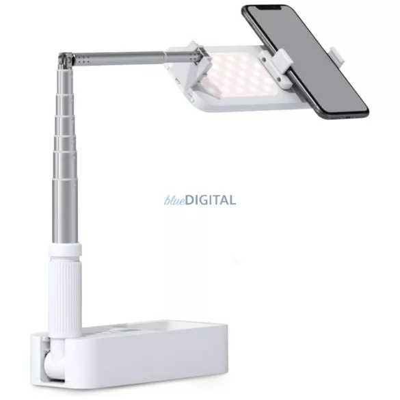 4smarts Loomi Pod Fold szelfibot LED-fénnyel és Bluetooth távirányítóval - fehér