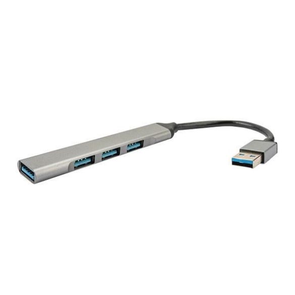 4smarts HUB 4w1 USB-A -3xUSB-A 2.0 + USB-A 3.0 szürke 456909