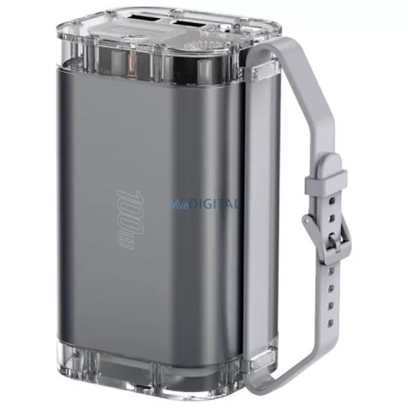 4smarts Lucid Ultra 40000mAh-s powerbank, 100 W, szürke