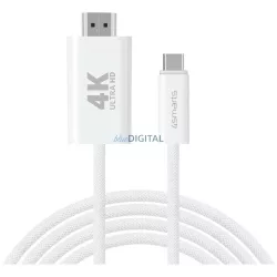 4smarts USB-C - HDMI kábel 2m - fehér