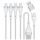 4smarts USB-A/Type-C - Type-C/Lightning/micro USB kábel 1.2m - fehér 4smarts USB-A/Type-C - Type-C/Lightning/micro USB kábel 1.2m - fehér