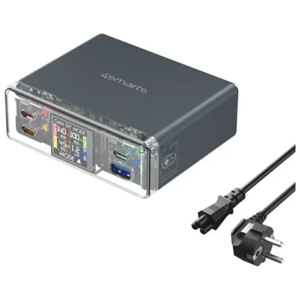 4smarts Lucid 300 W-os töltőállomás DIY üzemmóddal, szürke