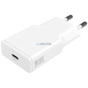 4smarts PDPlug Slim 20W GaN USB-C fali töltő - fehér