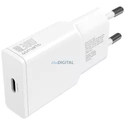 4smarts PDPlug Slim 30W GaN USB-C fali töltő - fehér