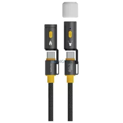 4smarts Explorer 3w1 240 W-os USB-C kábel    1,5 m, fekete