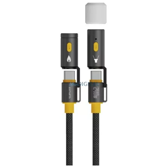 4smarts Explorer 3w1 240 W-os USB-C kábel    1,5 m, fekete