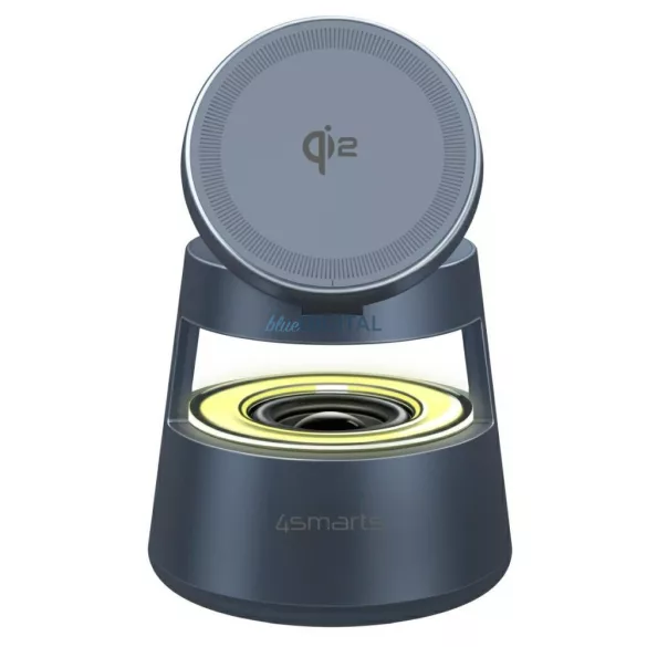 4smarts Aura Sound Qi2 töltőállomás, szürke