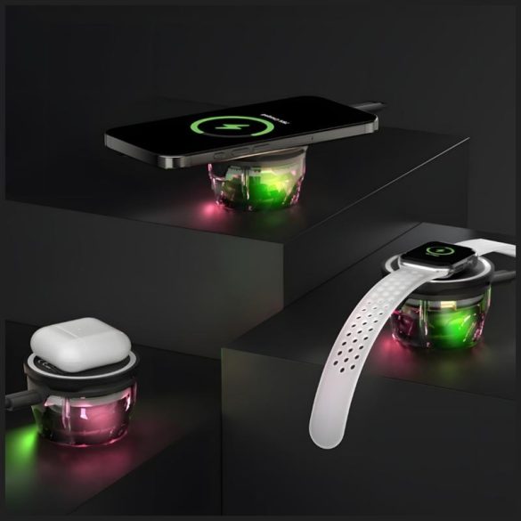 4smarts SoundCharge MagSafe-kompatibilis bluetooth hangszóró - fekete