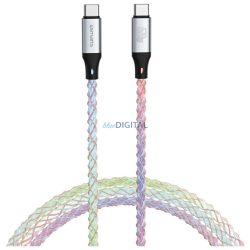 Kábel 4smarts USB-C 60W 1.5m RGB kábel
